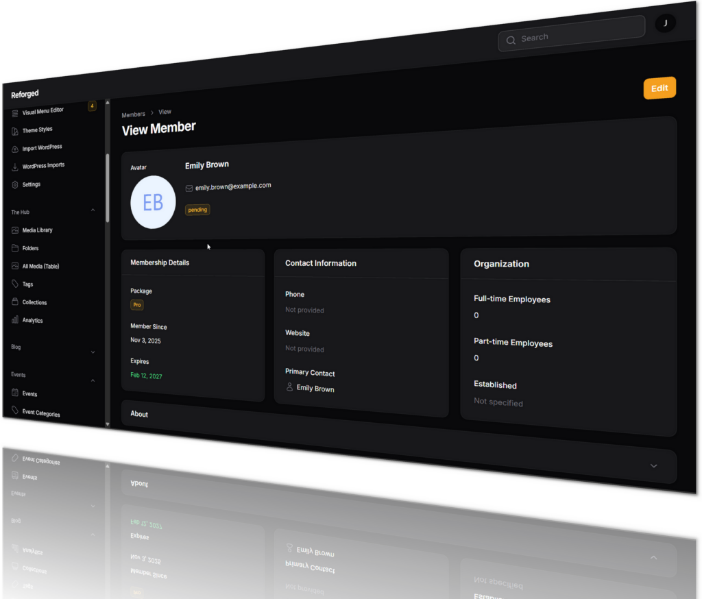 Reforged Membership Management System